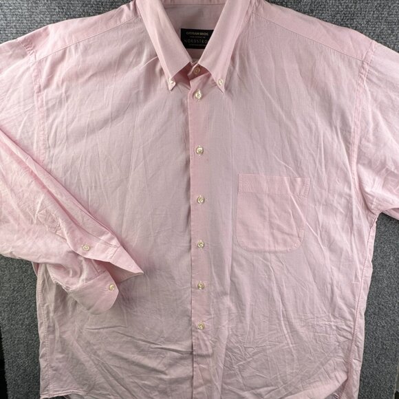 Gitman Bros For Nordstrom Pink Long Sleeve Button Up Shirt XL Men Check Cotton - Picture 2 of 16